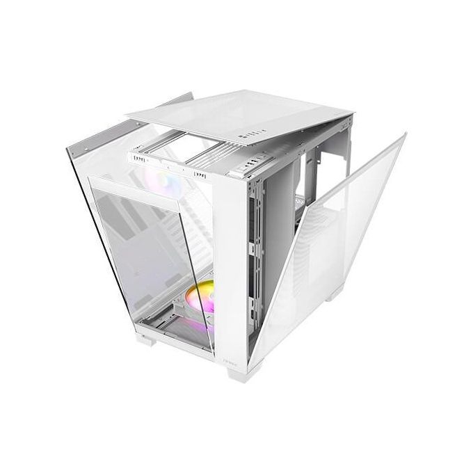 Antec C8 ARGB WHITE Case PC Full Tower Supporto E-ATX Vetro Temperato Senza Cuciture 2 Ventole 160 mm 1 Ventola 140 mm ARGB PWM USB Type-C 360 mm Radiatore colore Bianco