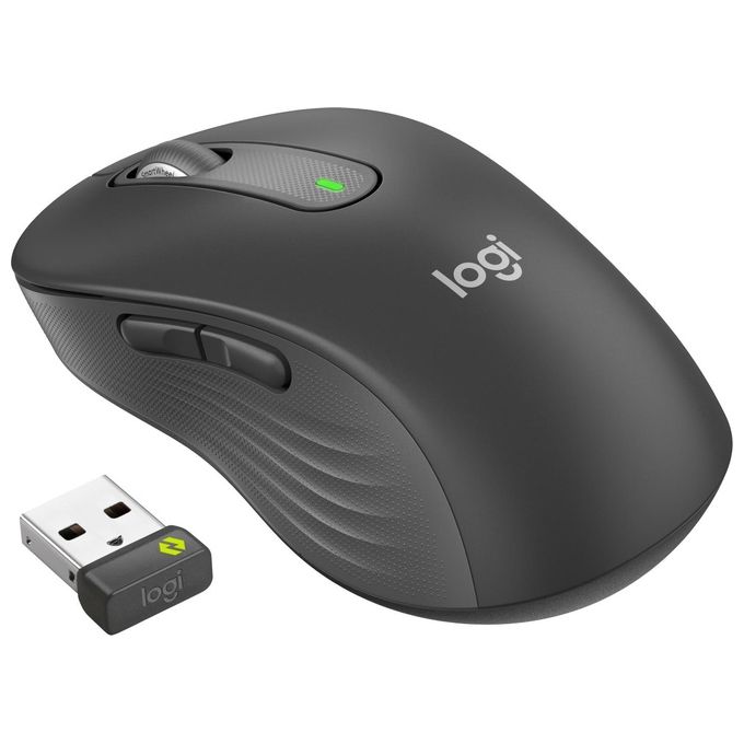 Logitech 910-006348 Signature M650 L for Business Mouse Wireless Bluetooth 4000 DPI SilentTouch SmartWheel colore Grafite