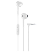 Cellular Line VOICE CAPSULE Auricolari a Capsula con Microfono Tasto di Risposta e Connettore Jack 3.5mm Bianco