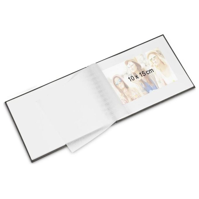 Hama Album Fotografico Fine Art a Spirale Grigio 24x17cm 50 Pagine Bianche