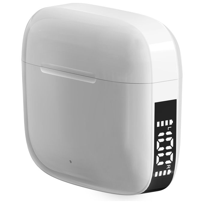 Denver TWE-61 Auricolari True Wireless Stereo In-ear Bluetooth 5.0 con Custodia di Ricarica colore Bianco