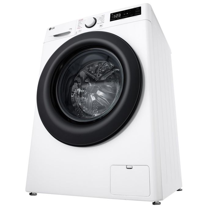 LG AI DD F4R3011NSWB Lavatrice Classe A -10% Carica Frontale Serie R3 Lavatrice 11kg 1400 giri AIWash Lavaggio a vapore Motore Direct Drive Smart Diagnosis Libera installazione Bianca