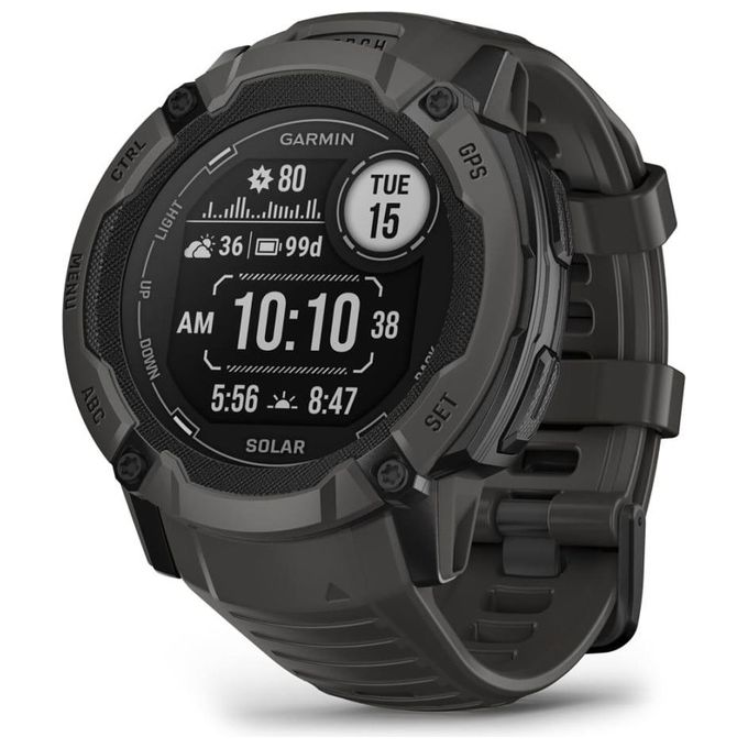 Garmin 010-02805-00 Instinct 2X Solar Orologio sportivo GPS Glonass Galileo Touch screen Solar 50 mm colore Grafite