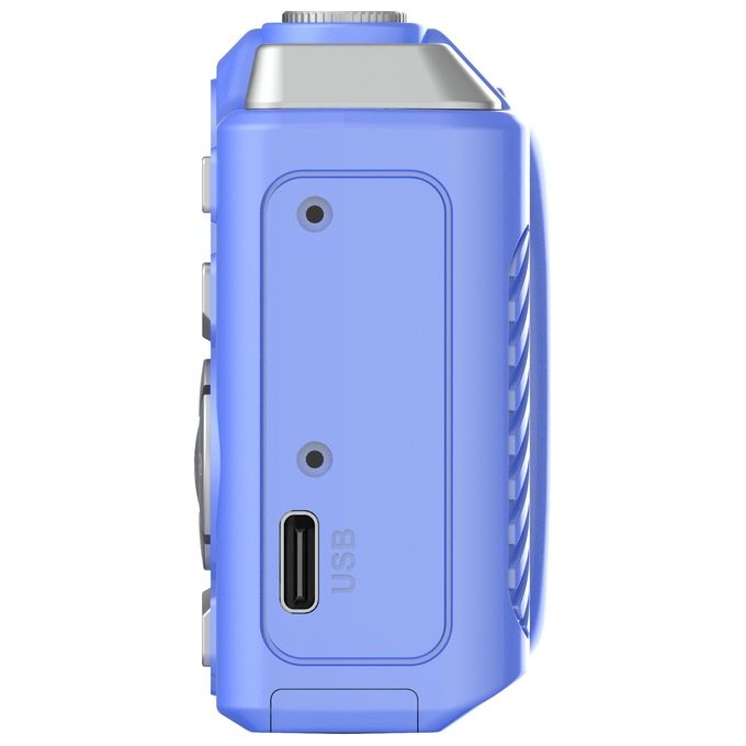 Denver S0457647 Fotocamera digitale 48 MP interpolati 5 Mpx effettivi CMOS LCD 2.8 pollici Full HD 1080p USB-C microSD fino a 64 GB Batteria 700 mAh colore Blu