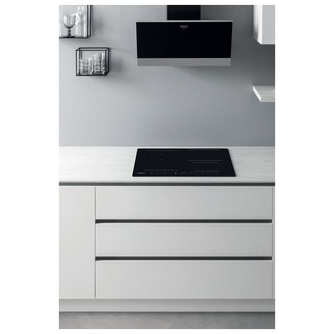 Hotpoint HB 3160C NE Piano cottura a induzione 59 cm 4 zone Flexi Duo Touch 7200 W colore Nero