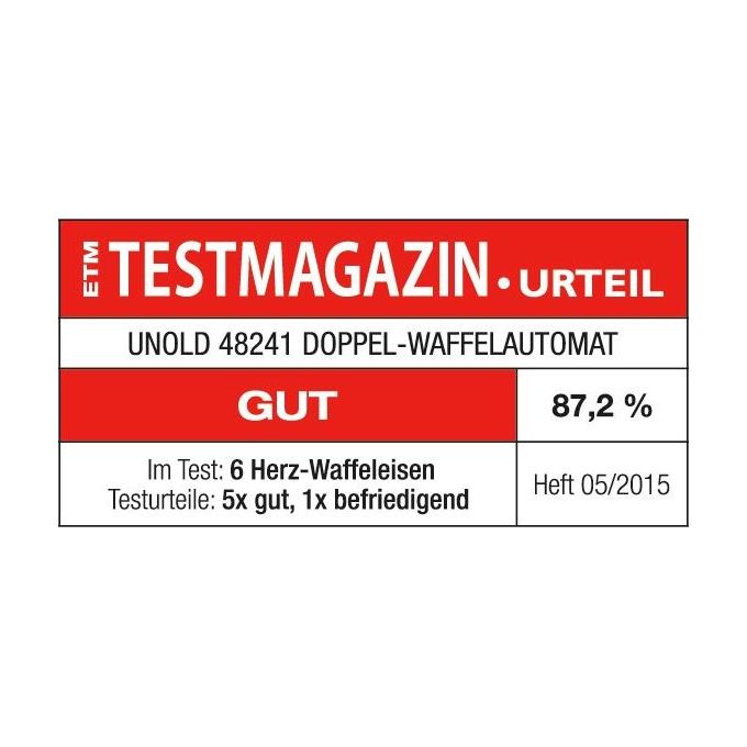 Unold Piastra per Waffle 1200W Argento