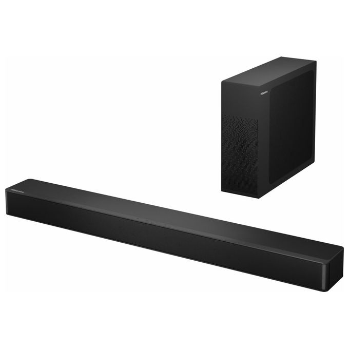 Hisense HS2100 Soundbar 2.1 Canali 240 W Subwoofer Wireless Bluetooth 5.3 HDMI ARC Dolby Digital colore Nero