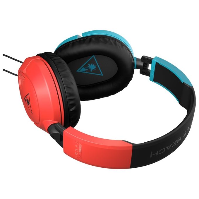 Turtle Beach Recon 50 Auricolare Cablato a Padiglione da Gaming Blu-Rosso