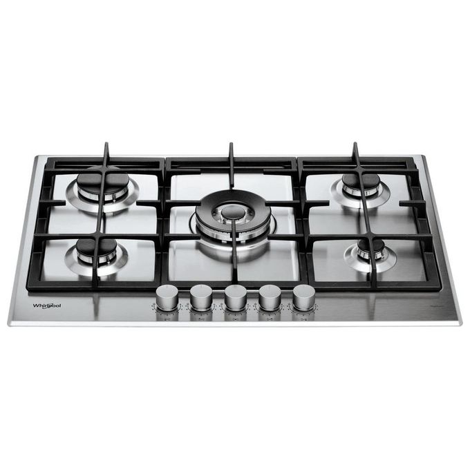 Whirlpool GMAL 7522 IXL Piano cottura Gas 73 cm 5 Fuochi Griglie in Ghisa iXelium colore Inox