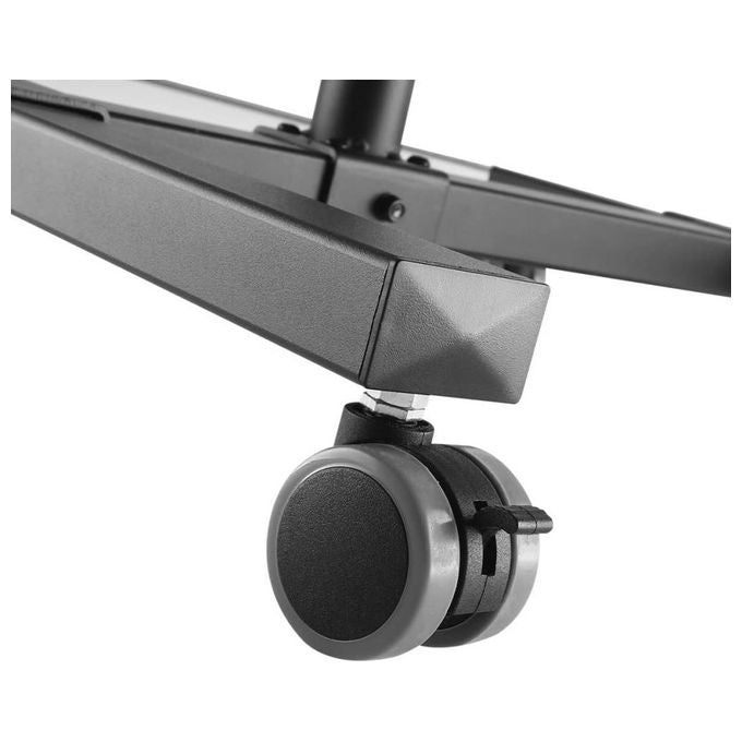 Techly 362145 Carrello per Proiettore Regolabile con 2 Mensole Altezza 950 1450 mm Inclinazione ±12° Portata 10 Kg colore Nero