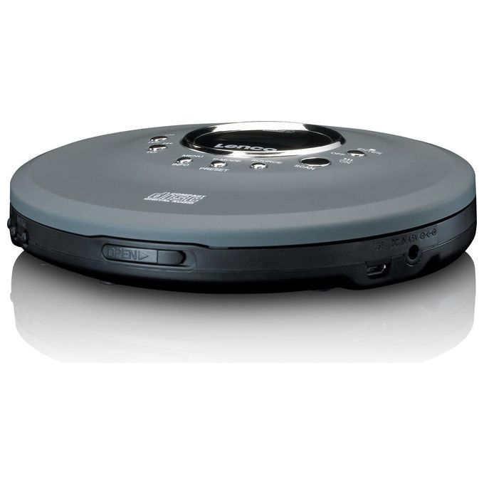 Lenco CD-400GY Lettore CD Portatile con Radio DAB+ FM Supporto MP3 Autonomia fino a 8 ore colore Antracite
