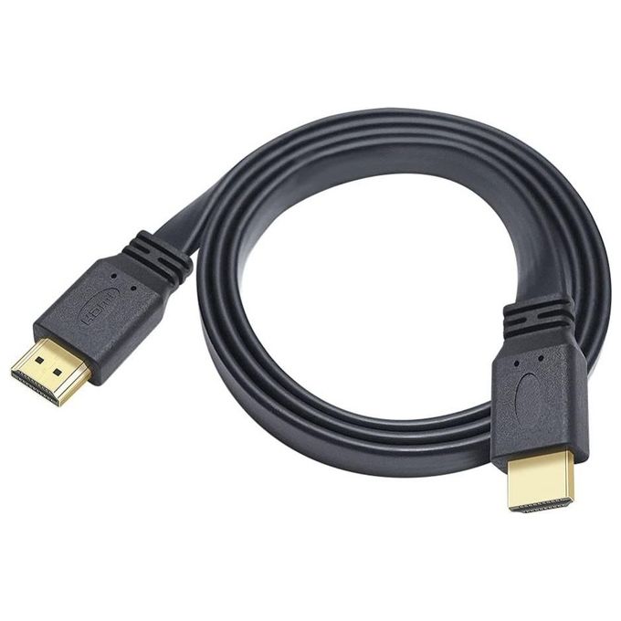 Techly Cavo Hdmi 2.0 High Speed con Ethernet A-A M-M Piatto 0.5mt