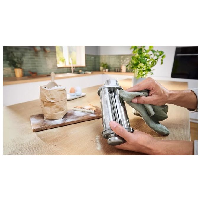 Bosch MUZS6PP Serie 6 Set di attacchi per preparazione pasta fresca Acciaio inox colore Argento