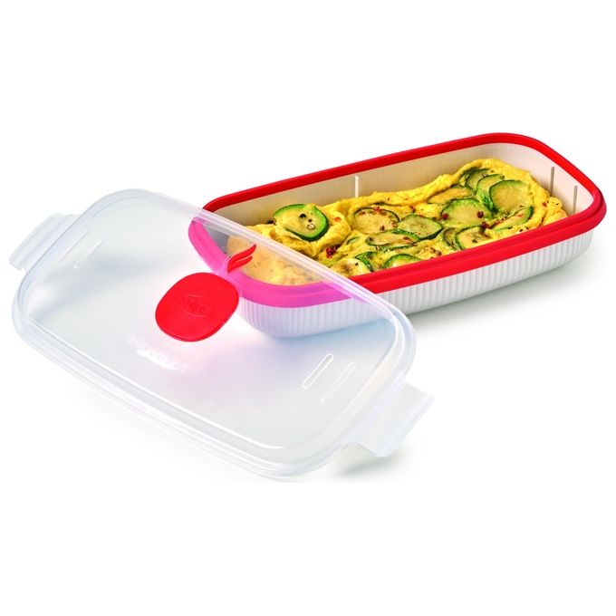 Snips 000848 Tempo Zero Contenitore Microonde Cuoci Uova Omelette Frittata 0,75 L senza BPA colore Bianco