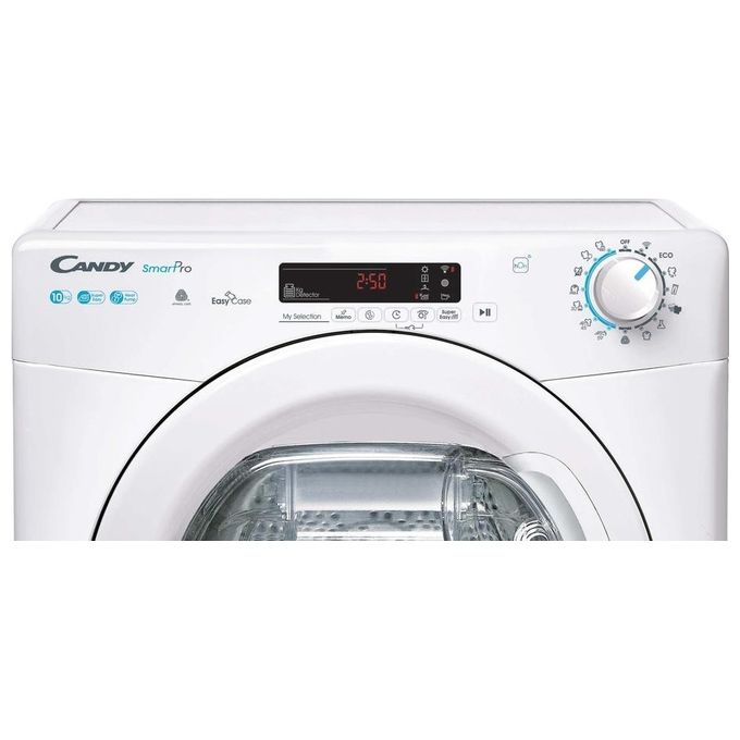 Candy CSOE H10A2DE-S Smart Pro Asciugatrice Pompa di Calore 10 Kg Classe E Wi-Fi Vapore 66 dB (85x60x61 cm) colore Bianco
