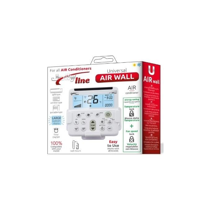 Gbs Telecomando Universal Air Wall per Climatizzatori con Big Display e Supporto a Muro
