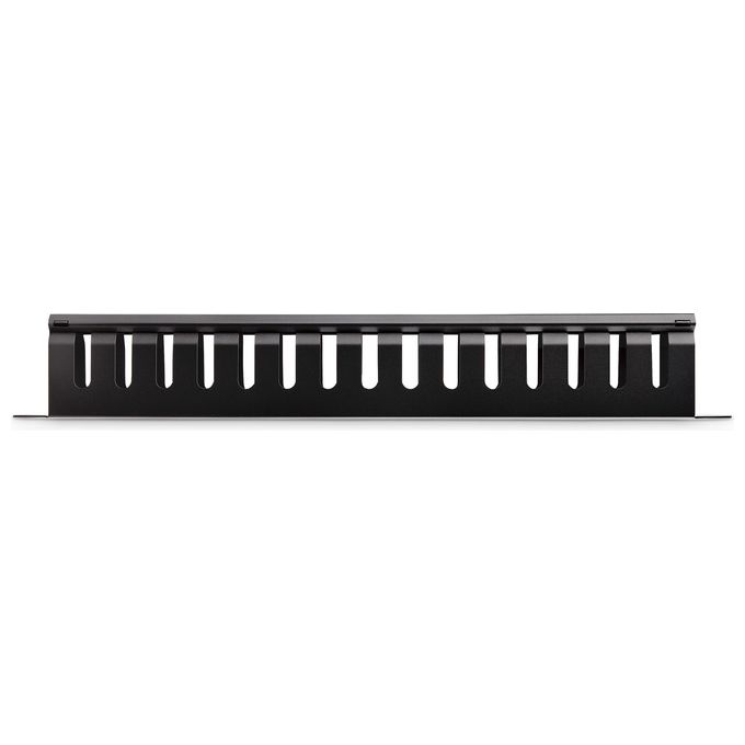 StarTech Pannello Gestione Cavi Orizzontale per armadi rack 1U con canalina passacavi a denti e copertura
