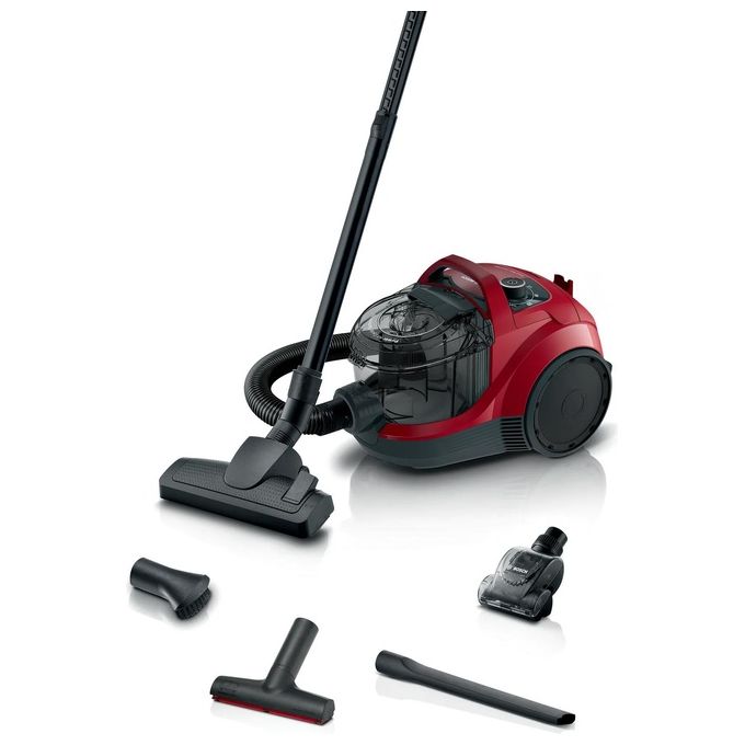 Bosch BGS21CAR Serie 4 Aspirapolvere a traino senza sacchetto 2 L 750 W 78 dB colore Rosso