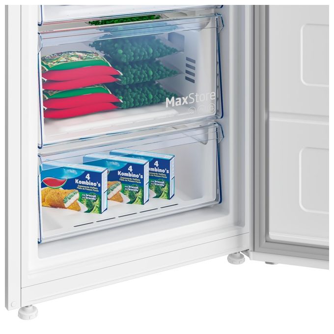 Beko B3RFNE274W Congelatore Verticale 220 L 151,5 cm Classe E 38 dB Total No Frost 5 Cassetti colore Bianco