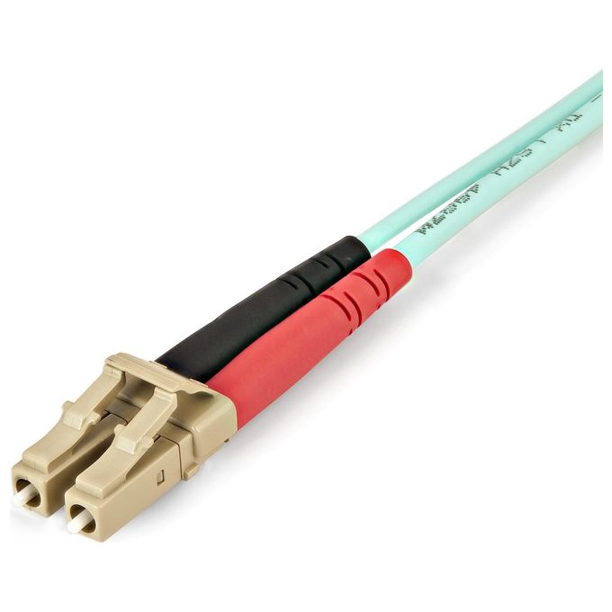 Startech Cavo in Fibra Ottica Multimodale Duplex OM4 LC-LC 100Gb 50-125 LSZH  Turchese da 5mt