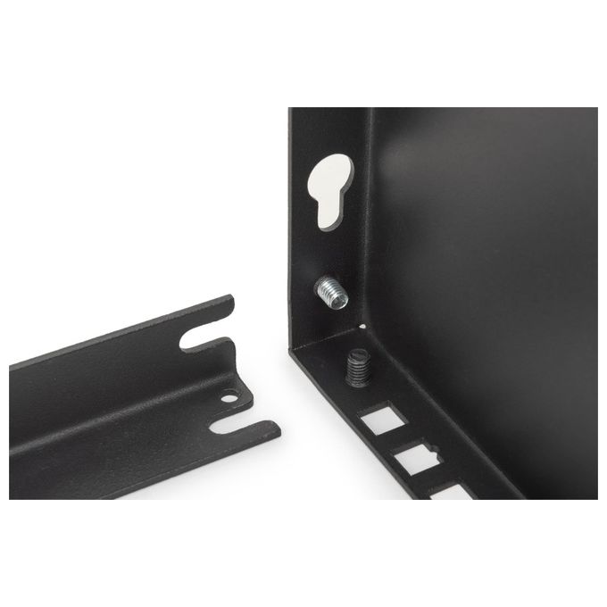 Digitus DN-48005 Staffa per montaggio a parete per apparecchiature da 19 pollici 6U Capacita' 40 kg Materiale Acciaio colore Nero