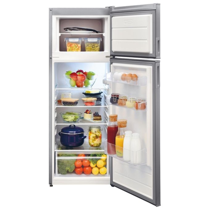 Candy CDV1S514FS Frigorifero Doppia Porta 212 L 145 cm Classe F 41 dB Statico Libera Installazione colore Argento
