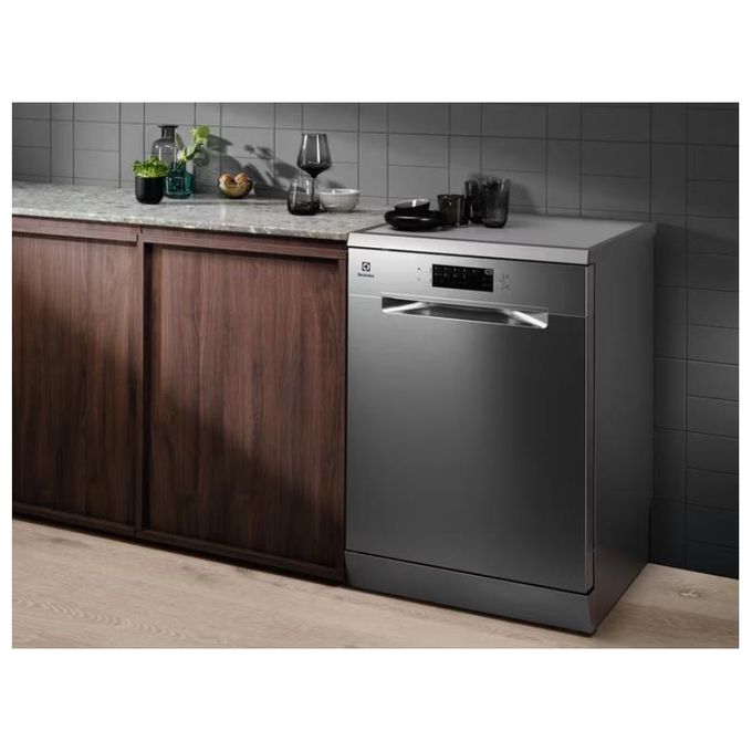 Electrolux ESA47300SX Serie 300 Lavastoviglie Libera Installazione 13 coperti Classe D AirDry 46 dB QuickLift (85x60x62 cm) colore Inox