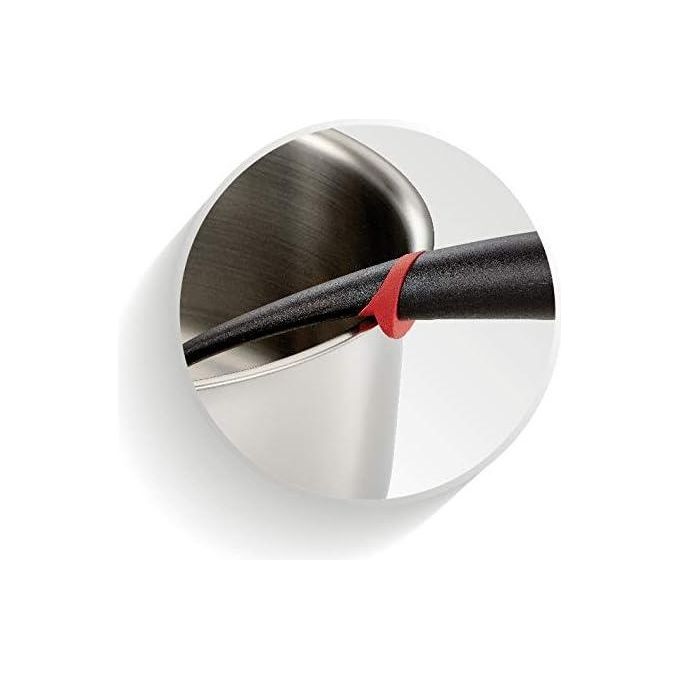 Lagostina Ingenio Smart Cucchiaione con Anello Antiscivolo Nero e Rosso