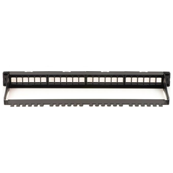Link pannello patch 24 porte senza moduli con frame removibili