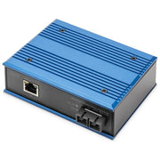 Digitus DN-652101-1 Convertitore Multimediale Gigabit Industriale RJ45 SC 1000 Mbit-s 500 m Fibra Multimodale IP40 colore Nero