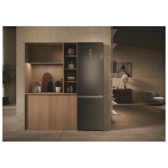 Haier HDPW3620DNPD Serie 3 PRO Frigorifero Combinato 406 L 205 cm Classe D 35 dB Total No Frost Wi-Fi colore Dark Inox