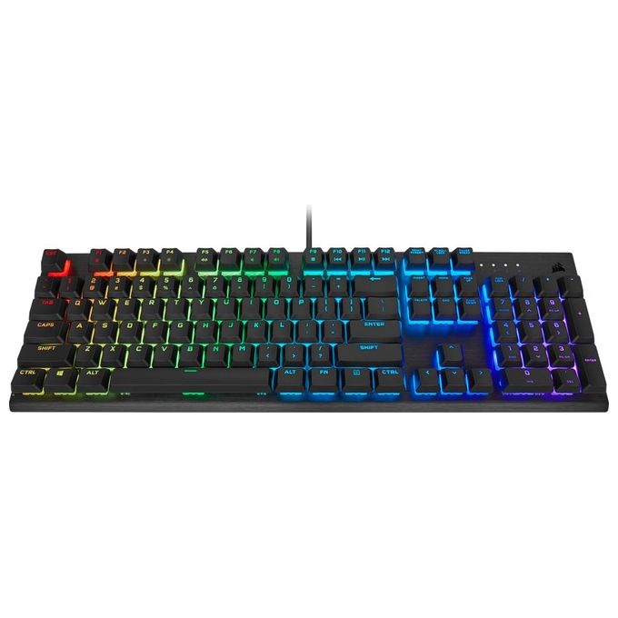 Corsair CH-910D019-IT K60 RGB PRO Tastiera Gaming Meccanica Switch Cherry MV QWERTY Layout Italiano USB LED RGB Anti-ghosting colore Nero