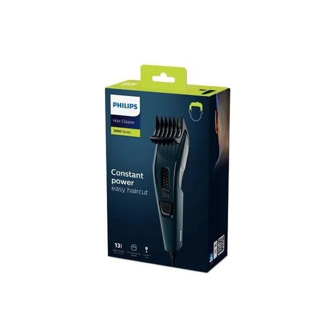 Philips HC3505-15 Hairclipper Series 3000 Regolacapelli con Lame in Acciaio Blu