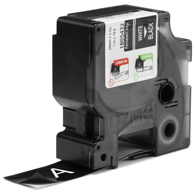 Dymo Nastro 24mmx 5 5m Vinile Bi Ne