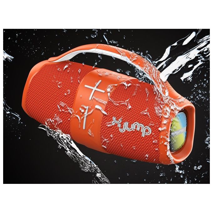 X JUMP 0XJ12009 XJ 120 Altoparlante portatile stereo 40 W Bluetooth TWS IPX5 colore Arancione