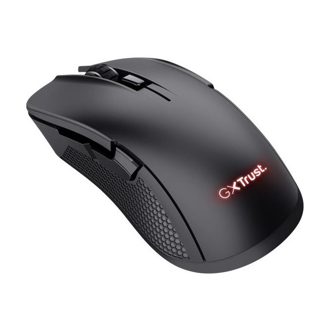 Trust GXT 923 YBAR Mouse Gaming RF Wireless Ottico 7200 DPI 6 Pulsanti Programmabili Mano Destra Ricaricabile colore Nero