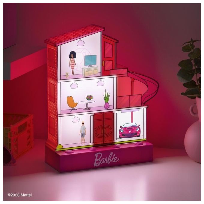 Paladone Lampada Barbie Casa dei Sogni con Adesivi