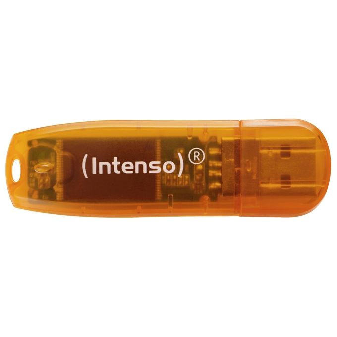 Intenso Pen Disk Usb 2.0 Rainbow Line 64gb Orange