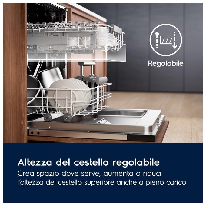 Electrolux KEGB9420L Serie 600 Lavastoviglie Integrata totale 15 coperti Classe C SatelliteClean AirDry 44 dB (82x60x55 cm) colore Nero