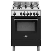 La Germania AMN664ENEV24 Americana Cucina 60 cm 4 Fuochi Gas Forno Elettrico 56 L Multifunzione Classe A (92x60x60 cm) colore Nero