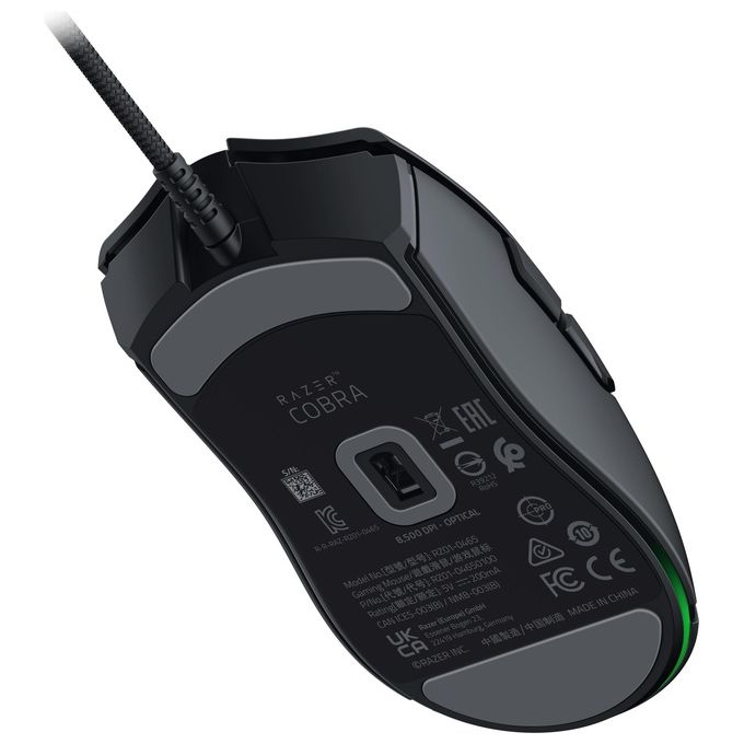 Razer RZ01-04650100-R3M1 COBRA Mouse Gaming Cablato Ottico 8500 DPI 6 Tasti RGB 58g colore Nero