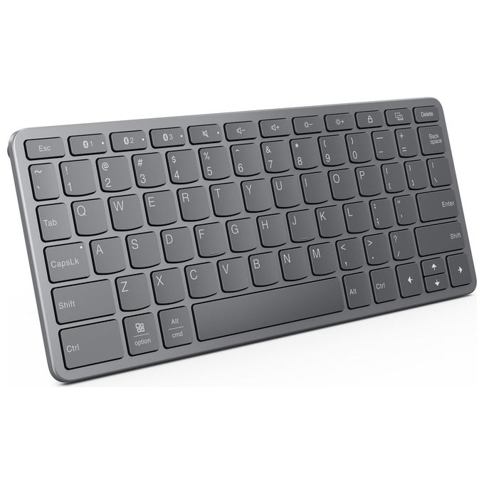 Lenovo ZG38C05814 Multi-Device Tastiera Wireless USB Bluetooth QWERTY universale 60h batteria colore Grigio