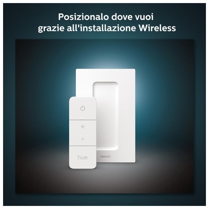 Philips Hue Dimmer Switch V2 Wireless Controllo Intelligente per Illuminazione Smart