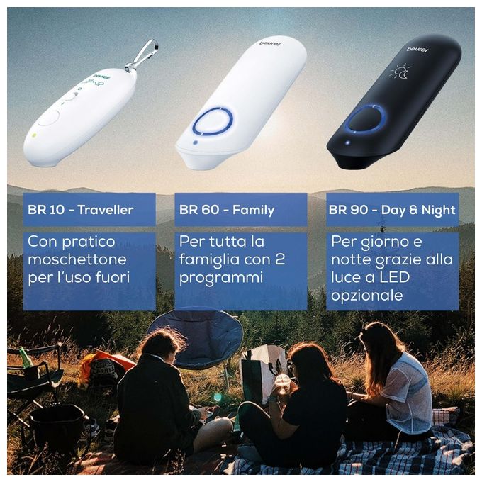 Beurer BR 10 - Dispositivo per punture d'insetto, con piastra in ceramica riscaldante, programma rapido da 3 s e alimentazione a batterie, colore Bianco