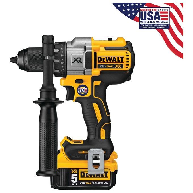 DeWalt DCD991P2 18V 2x 5,0 Ah Trapano Avvitatore a Batteria 3 Velocita'