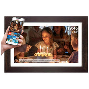 Denver PFF-1543DW Frameo Cornice Digitale 15.6'' Full HD Touchscreen Wi-Fi 16 GB MicroSD colore Marrone