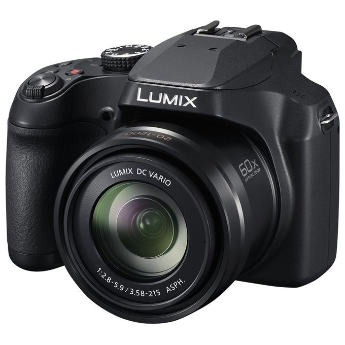 Panasonic DC-FZ82DE-K Lumix Fotocamera Bridge 18.1MP Zoom 60x 20-1200mm F2.8-5.9 Video 4K Mirino OLED Touch Screen USB-C colore Nero