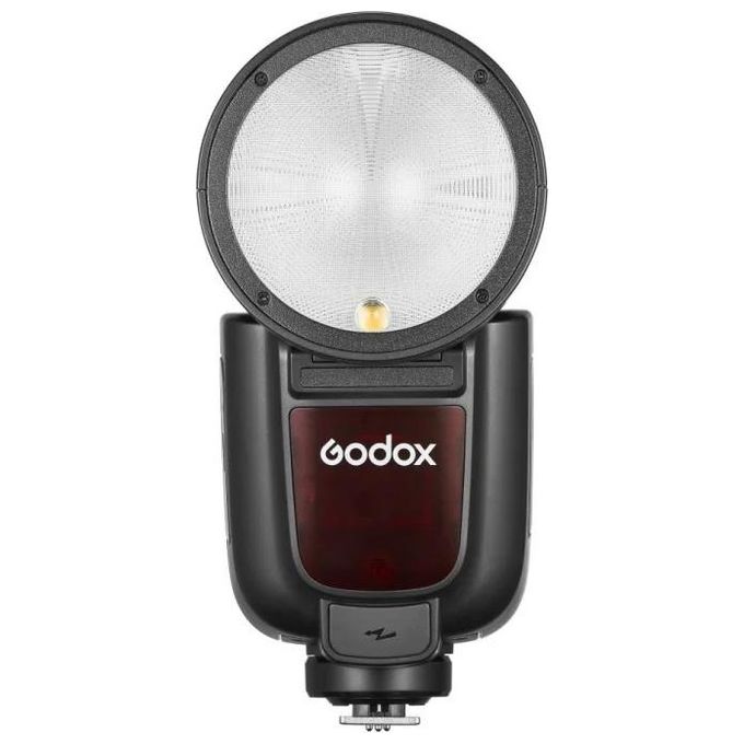 Godox 11417 V1Pro Flash TTL Testa Rotonda 76 Ws 28-105 mm 2,4 GHz 32 Canali 5 Gruppi Batteria Li-ion Ricaricabile USB-C colore Nero