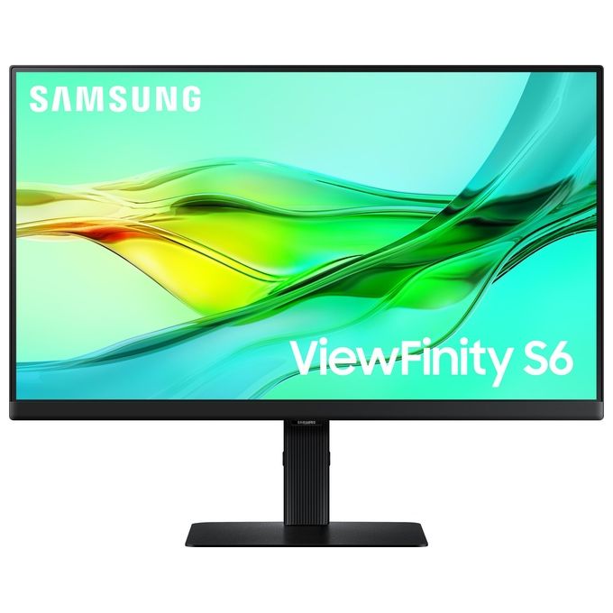 Samsung LS24D600UAUXEN ViewFinity S6 Monitor PC 24'' QHD IPS 100Hz 1,07 miliardi di colori HDR10 colore Nero