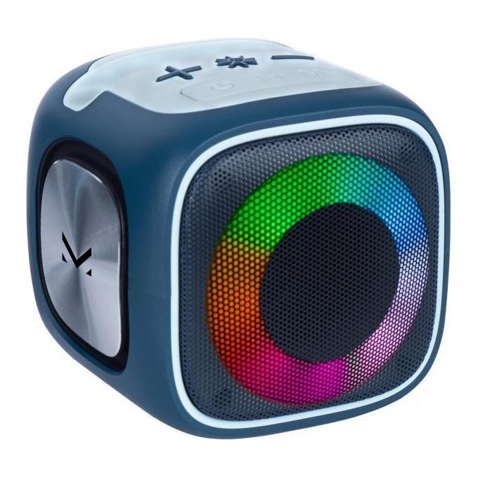 New Majestic Party Speaker Fire 3 Speaker 7W Bluetooth Luci Led Microfono a Filo